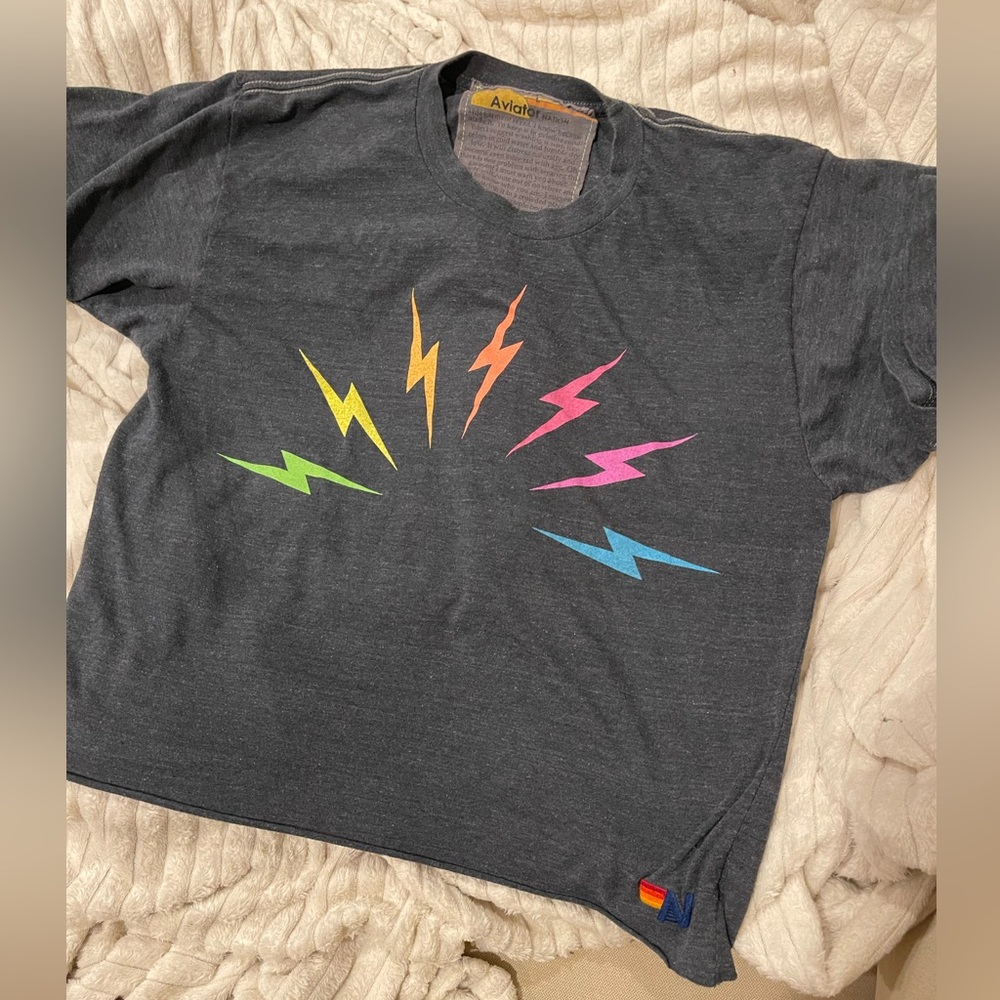 Aviator Nation boyfriend tee size large gently used